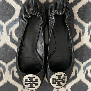 Tory Burch Reva Ballet Flats, Black - Size 8.5